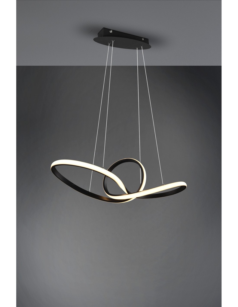 Sospensione LED Dimmerabile Nero L80 cm