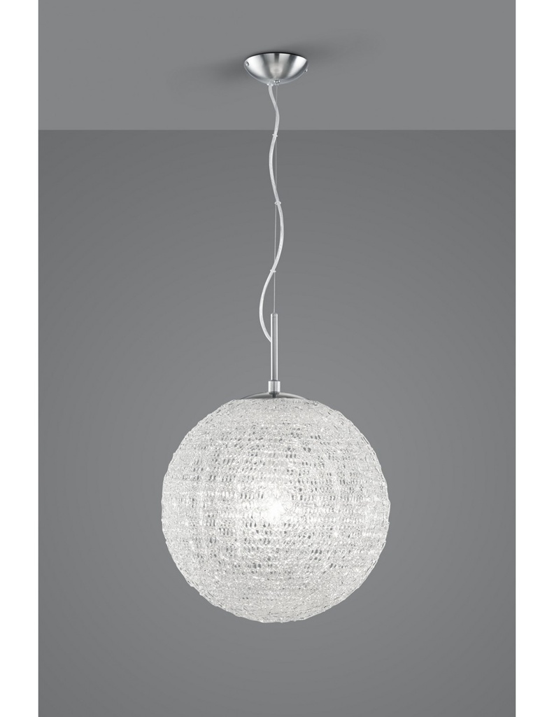 Sospensione Sweety in Nichel e Acrilico Ø40 cm