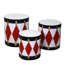 Tamburo metallo bianco ø45h50