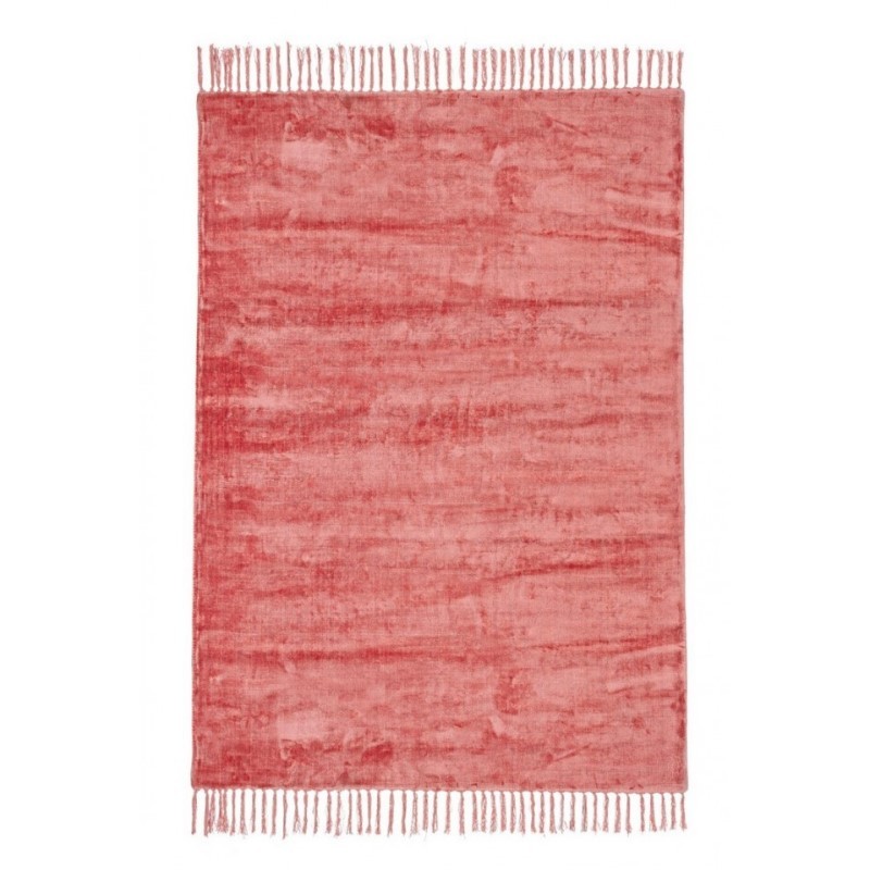 Tappeto etnico Rosso Corallo in viscosa BELIZE 160x230 cm