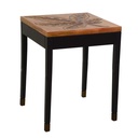 Tavolino disegno foglia ca-9737 51 x 51 h 61 cm