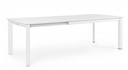 Tavolo Allungabile Giardino Konnor Bianco - Dimensioni: 160-240 cm x 100 cm x 76 cm