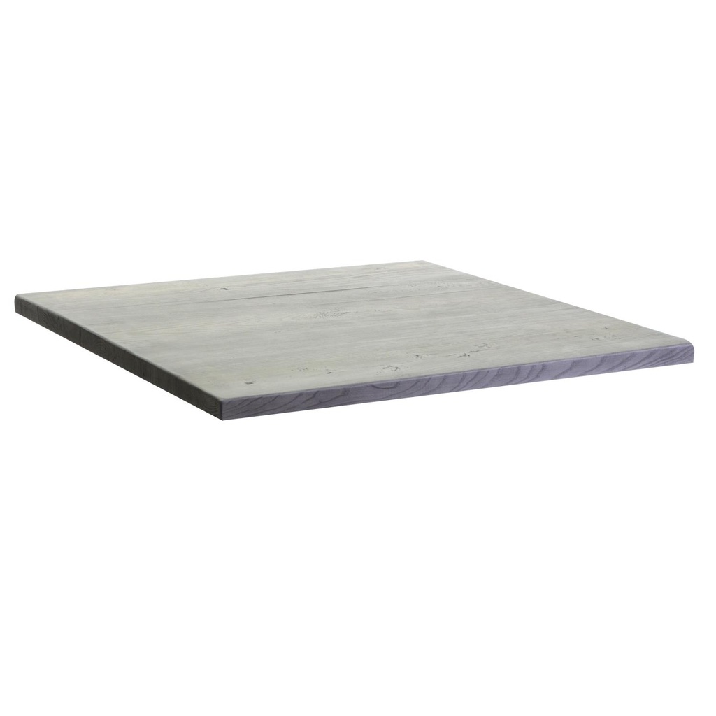 Top tavolo in resina per esterno grigio - 70x70x3 cm