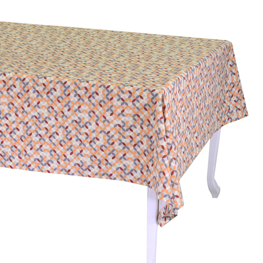 Tovaglia bordeaux rettangolare 140x240 cm in tessuto di cotone