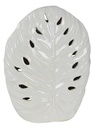 Vaso foglia bianco traforato cm. 39 x 14,5 h 48,5