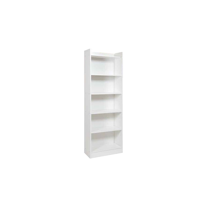 Mobile Libreria Bianco Frassinato 6 ripiani H180x64x29 cm