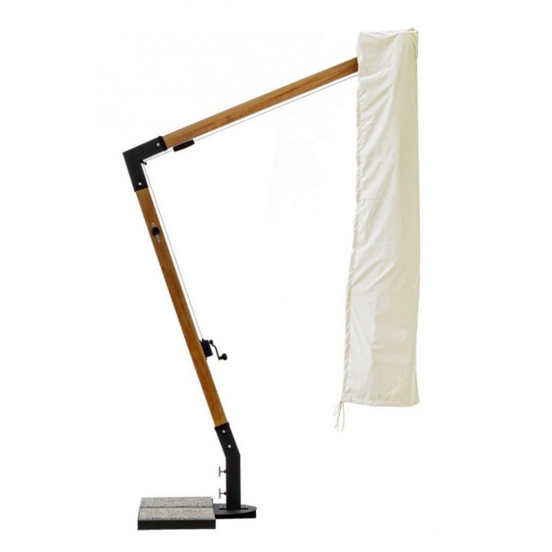 Copri ombrellone a braccio in poliestere ecru 3x3