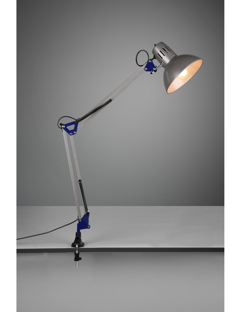 Lampada da Scrivania con Pinza Alluminio Tajo Trio Lighting