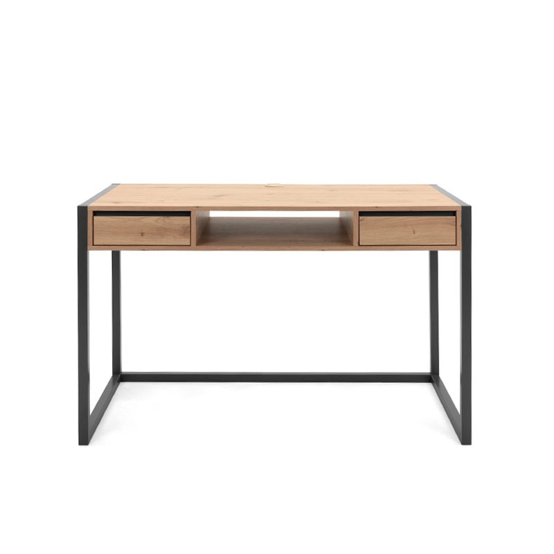 Scrivania moderna ufficio camera quercia con cassetti 120x60x75 cm