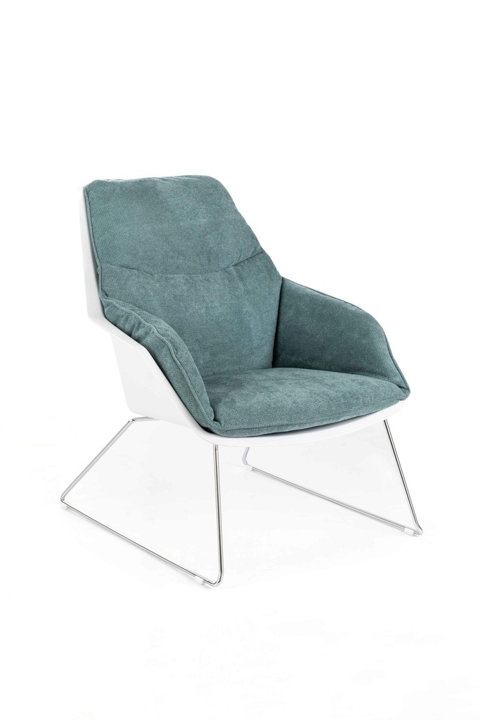  Poltrona in polipropilene acquamarina 85 cm x 74 cm H. 86 cm - Samnite