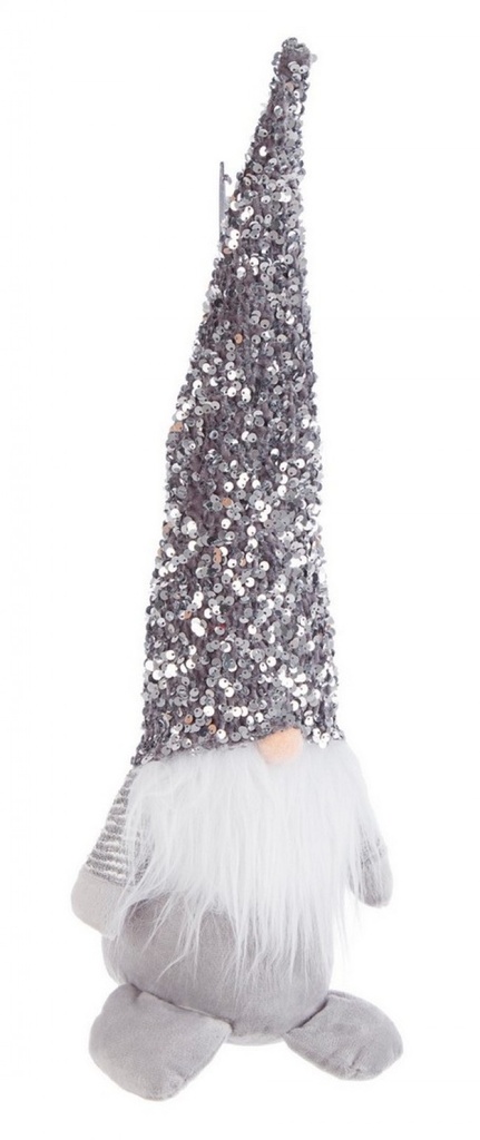 6x Babbo Doddy Stand Grigio Glitter L - Samnite