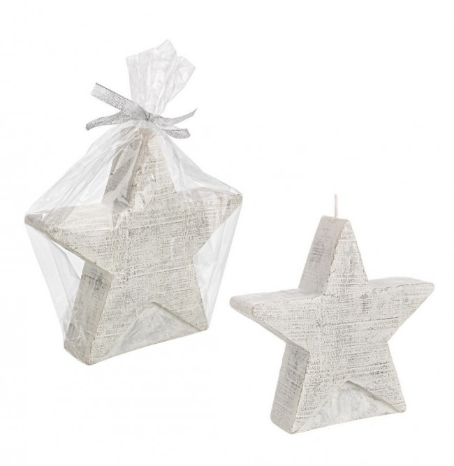 6x Candela Astro Bianco - Samnite