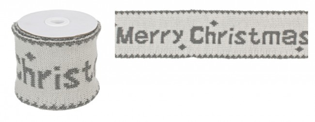 6x Nastro Merry Grigio Doubleface - Samnite