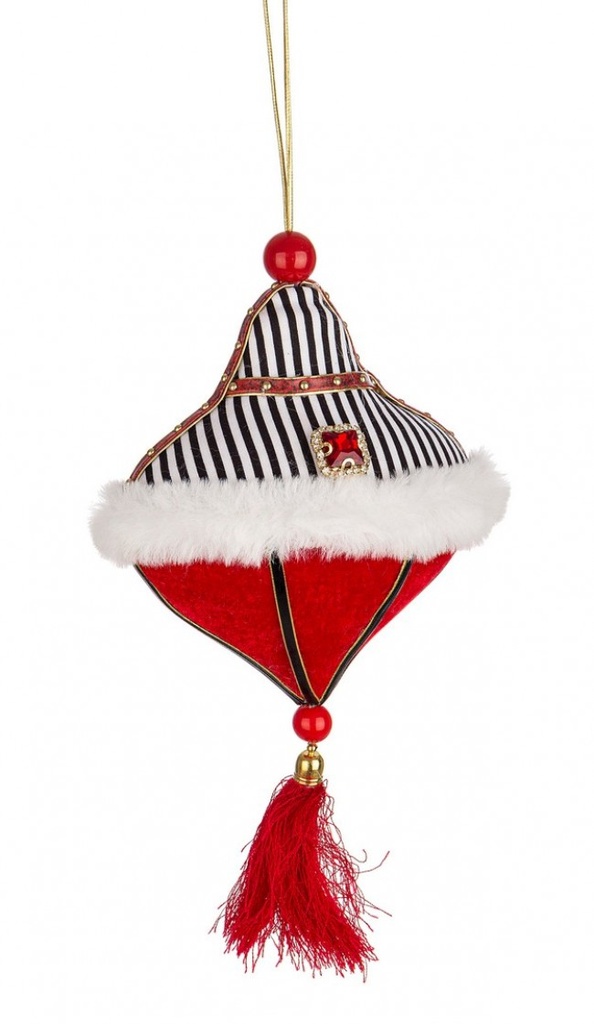 6x Pendaglio Alwyn Trottola Rosso C - Samnite