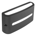 Applique 10W Led 4000K  linea post  grafite - Samnite