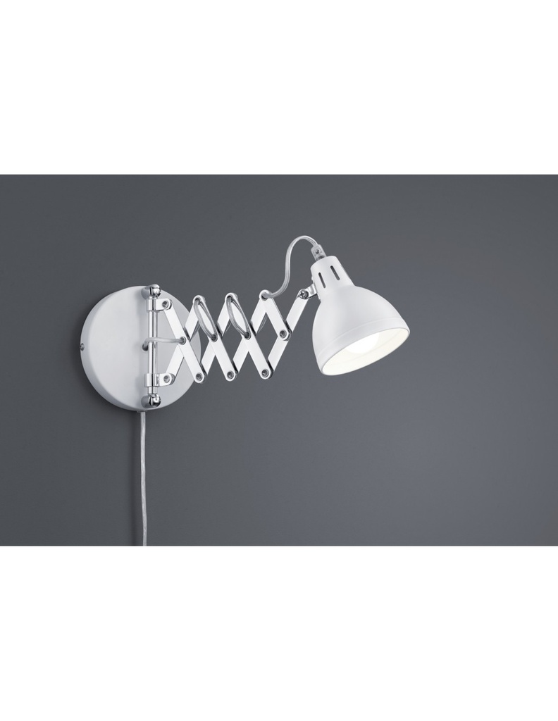 Applique 1x E14 Scissor Bianco Orientabile Trio Lighting - Samnite