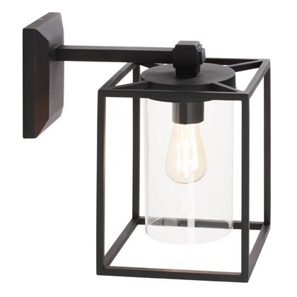 Applique In Basso E27  linea domus  nero - Samnite