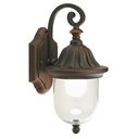 Applique In Basso E27  linea rain  ruggine - Samnite