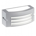 Applique in alluminio pressofuso con diffusore opalino - 10W, 950 lumen, luce calda alluminio - Samnite