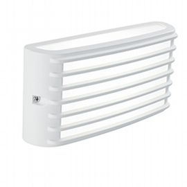 Applique in alluminio pressofuso con diffusore opalino - 10W, 950 lumen, luce calda bianco - Samnite