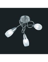 Faretto Colmar Nichel 3 Spot Led Vetro Satinato Ø47 cm Trio Lighting - Samnite