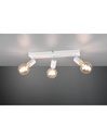 Faretto Spot 3xE27 Vannes Bianco L44 cm Trio Lighting - Samnite