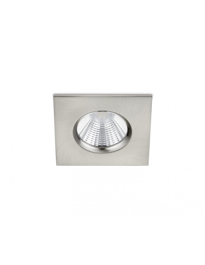 Faretto da Incasso Quadrato Zagros Nichel Led 5W IP65 8x8 cm Trio Lighting - Samnite