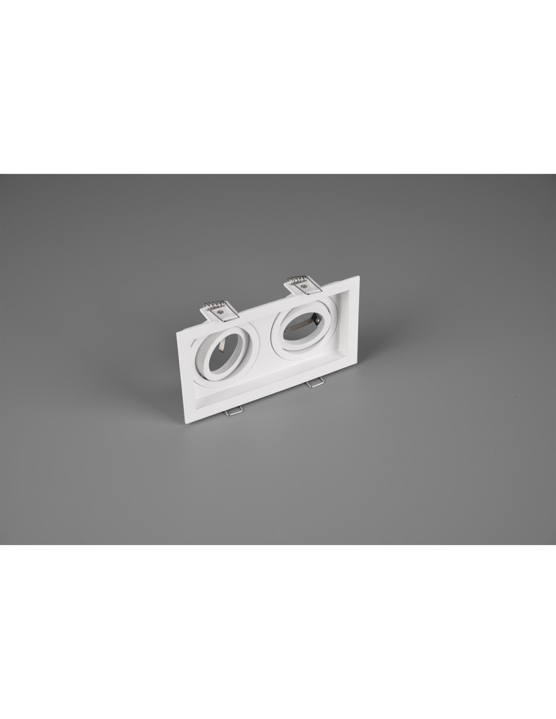 Faretto da Incasso Rettangolare Kenai 2xGU10 Bianco L17 cm Trio Lighting - Samnite