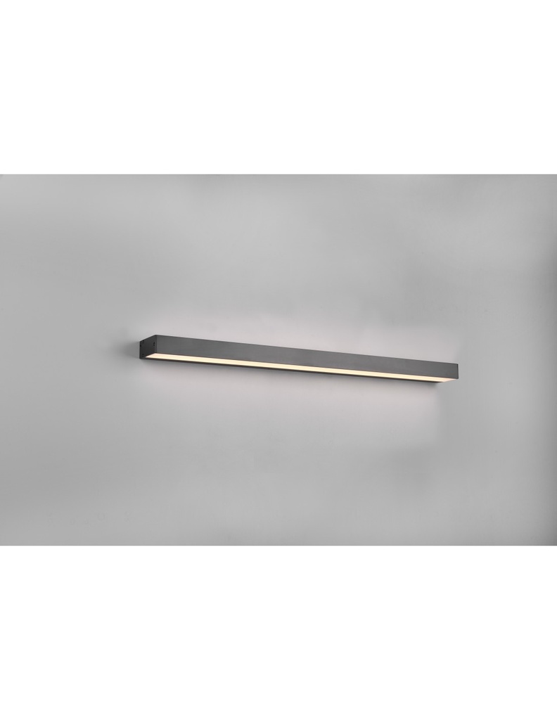 Lampada Specchio Bagno Doppia Emissione Led 13w Rocco Nero IP44 Trio Lighting - Samnite