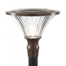 Lampada da esterno in alluminio pressofuso, diffusore trasparente, diametro 60mm, altezza max 160mm, IP65 corten - Samnite