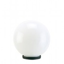 Lampada da esterno in termoplastico con sfera opale Ø 20cm nero - Samnite