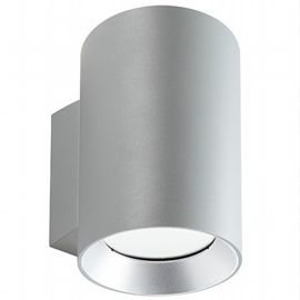 Lampada da parete in alluminio pressofuso con diffusori in vetro trasparente - 20W, 2120 lumen alluminio - Samnite