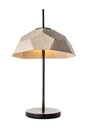 Lampada da tavolo paralume in cartone riciclato tortora D37xD37x60h cm - Samnite