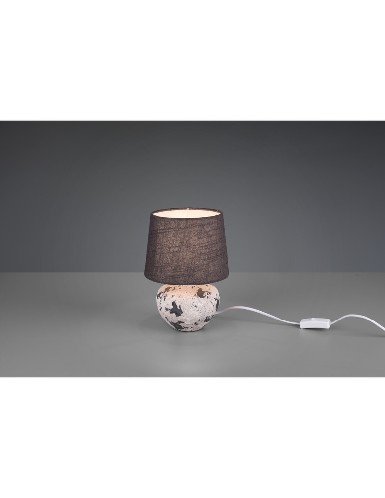 Lumetto Moderno Ceramica Bianca E Grigia Bay Ø18 cm Trio Lighting - Samnite