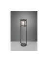 Palo Alto Lanterna Cilindro Vetro Lunga Antracite IP44 Sensore Crepuscolare Trio Lighting - Samnite