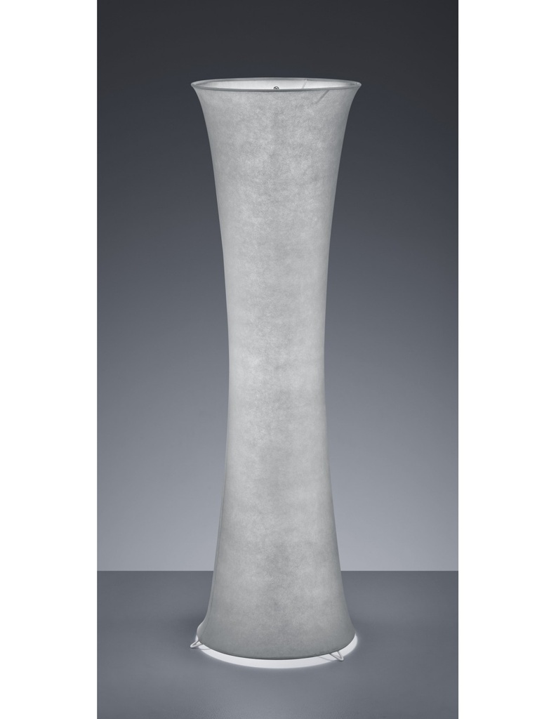 Piantana Cilindro Svasato Gravis Tessuto Grigio 2xE27 Trio Lighting - Samnite