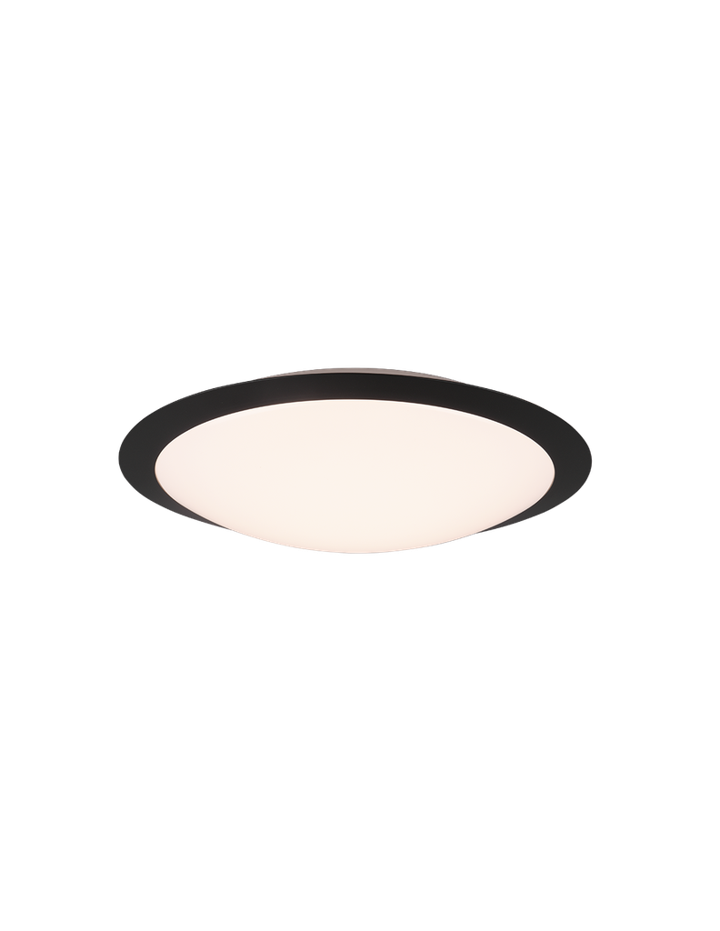 Plafoniera Bagno Umberto Led 18w IP44 Nero Ø42 cm Trio Lighting - Samnite