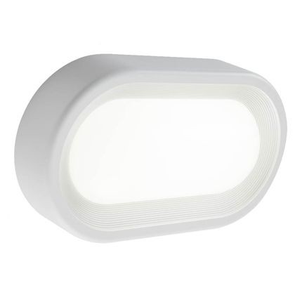 Plafoniera Ovale 9W Led 4000K  linea orion  bianco - Samnite