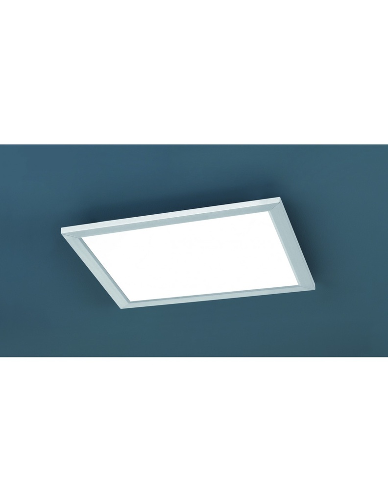 Plafoniera Quadrata Led Dimmer Phoenix Nichel 30x30 cm Trio Lighting - Samnite