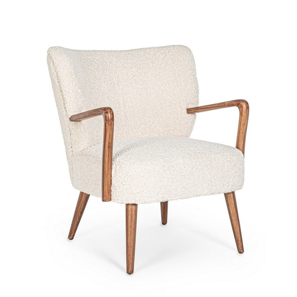 Poltrona vintage Moritz bianca - Samnite