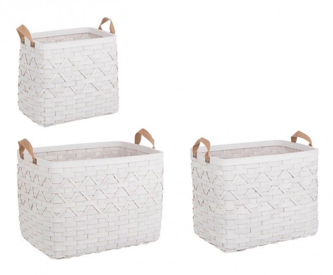 Set3 Cesta 2M Lisette Rett Bianco - Samnite