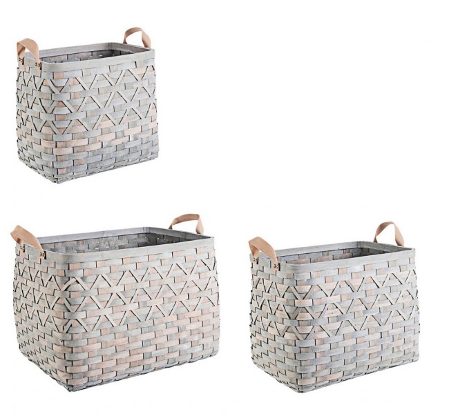 Set3 Cesta 2M Lisette Rett Grigio - Samnite