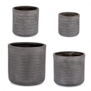 Set4 P.Vaso Tressage Cil Antracite - Samnite