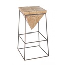 Sgabello legno industrial bar prismy cm 70 h - Samnite
