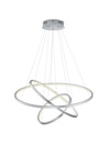 Sospensione Anelli Led 80w RGB Dimmerabile Aaron Nichel Trio Lighting - Samnite
