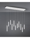 Sospensione Moderna Tubular 11 Tubi Led Bianco L115 cm Trio Lighting - Samnite