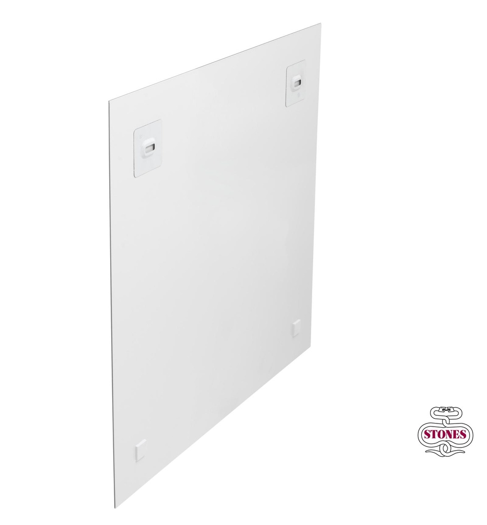 Stampa su vetro 60x60 cm con tela multicolor - Samnite