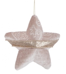 [S-B0936129] 12x Pendaglio Dilecta Stella Rosa