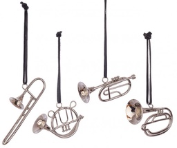 [S-B0939661] 12x Pendaglio Musical Argento Ass4