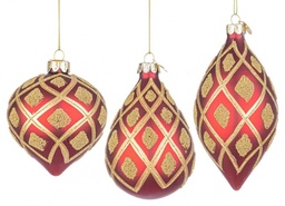 [S-B0970477] 12x Pendaglio Vt Glint Rosso